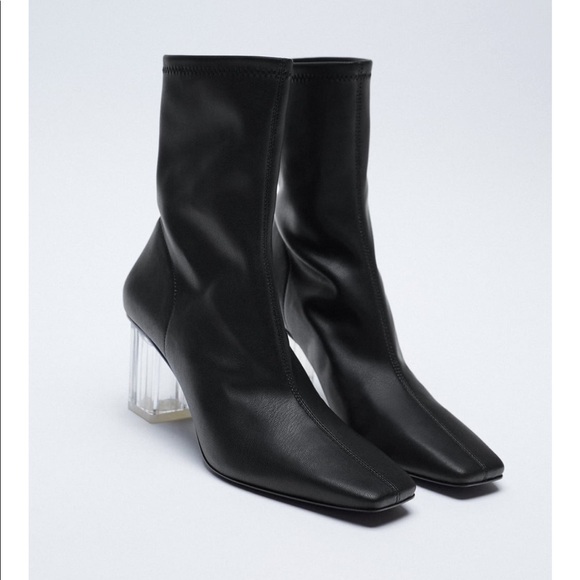 Zara methacrylate heels ankle boots - Picture 4 of 10